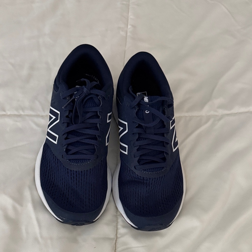 New Balance Navy and White Athletic Sneakers